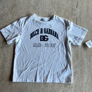 Little Kids Dolce & Gabbana Logo Graphic  T-Shirt New!Size-4T